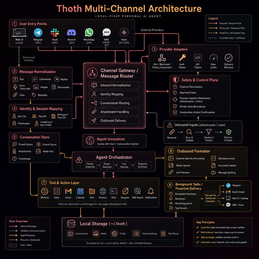 Thoth multi-channel architecture diagram